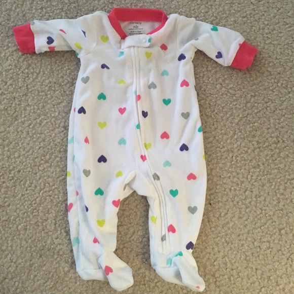 Carter’s Baby Girl Fleece Onesie - Picture 1 of 2